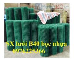 Giá lưới thép B40 bọc nhựa khổ 1,5m