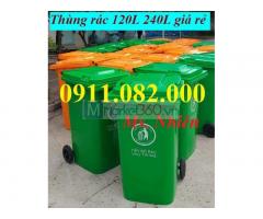 Sỉ lẻ thùng rác nhựa, hàng chất lượng giá rẻ- thùng rác 120l 240l 660l giá ưu đãi-