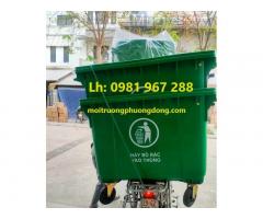 Cung cấp thùng rác nhựa 660L 4 bánh xe công cộng