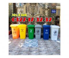 Mua thùng rác nhựa 120L HDPE giá rẻ miền nam tận kho sỉ