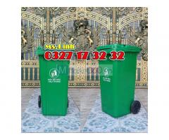 Mua thùng rác nhựa 120L HDPE giá rẻ miền nam tận kho sỉ
