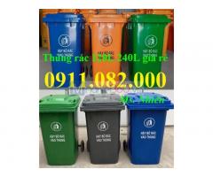 Thùng rác nhập khẩu giá rẻ cạnh tranh- thùng rác 120 lít 240 lít 660 lít-