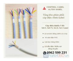 Cáp điều khiển rvv, rvvp 5 lõi 0.5-1.5mm2 Altek kabel