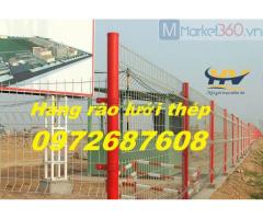 Lưới thép hàng rào mạ kẽm, lưới thép hàng rào sơn tĩnh điện, hàng rào lưới thép chấn sóng tại Lâm Đồng