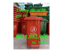 Giảm giá thùng rác nhựa, thùng rác 120l, 240l, 660l giá rẻ