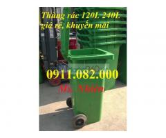 Giảm giá thùng rác nhựa, thùng rác 120l, 240l, 660l giá rẻ