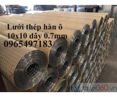 Lưới thép hàn dây 0.7mm ô 10x10 trát tường chống nứt . Hàng có sẵn tại Hà Nội