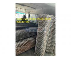 Lưới hình thoi ô 15x30mm, lưới mắt cáo 15x30, lưới dập giãn 15x30, lưới trám 15x30