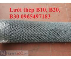 Lưới B10, B20 , B30 mạ kẽm khổ 1m, 1.2m có sắn tại Hà Nội