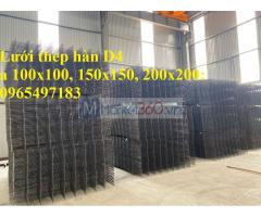 Lưới thép hàn phi 4 ô 100x100, 150x150, 200x200mm đổ sàn đổ bê tông