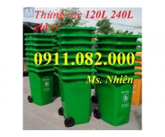 Thùng rác phân loại giá rẻ- thùng rác nhựa 120L 240L 660L giá sỉ