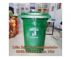 Thùng rác công cộng 360L xanh lá - Giải pháp hoàn hảo cho môi trường sạch và gọn gàng!