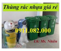Giá sỉ thùng rác 120l 240l 660l- chuyên thùng rác giá rẻ tiền giang-