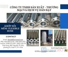 Khớp nối mềm inox nối bích, Khớp nối mềm nối ren, Khớp chống rung