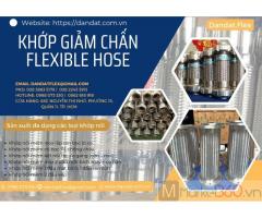 Khớp nối mềm nối ren, Khớp chống rung, Khớp nối mềm inox nối bích