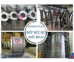 Khớp nối mềm nối ren, Khớp chống rung, Khớp nối mềm inox nối bích