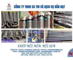 Khớp nối mềm nối ren, Khớp nối mềm inox nối bích, Khớp chống rung