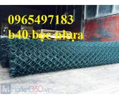 Lưới B40 bọc nhựa làm hàng rào, Lưới B40 bọc nhựa có sẵn khổ cao từ 80cm - 2.4m