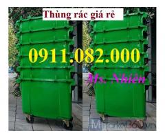 Giá rẻ thùng rác 660 lít tại cần thơ- thùng rác chất lượng nặng 45kg-