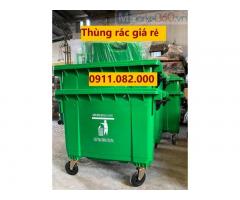 Giá rẻ thùng rác 660 lít tại cần thơ- thùng rác chất lượng nặng 45kg-