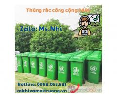 Báo giá thùng rác nhựa lớn 240L xanh lá tại tp HCM