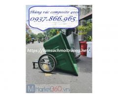 Phân phối thùng rác các loại, xẻ đẩy rác, thùng rác nhựa, thùng thu gom rác quanh công viên