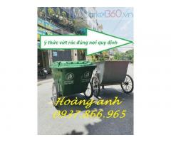Phân phối thùng rác các loại, xẻ đẩy rác, thùng rác nhựa, thùng thu gom rác quanh công viên