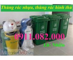 Thùng rác đạp chân, nắp lật, thùng rác 120l 240l 660l giá rẻ-
