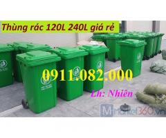 Công ty cung cấp thùng rác nhựa giá rẻ tại miền tây- thùng rác 120l 240l 660-