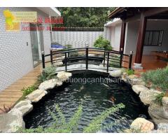 Thi công sân vườn đẹp, hồ cá Koi ở Đồng Nai, HCM, BRVT