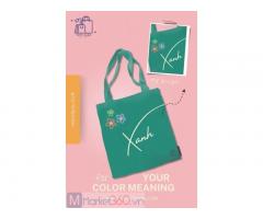 Túi tote Color Meaning Collection - Xanh