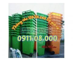 Sỉ lẻ thùng rác 120L 240L 660L giá rẻ- thùng rác 3 ngăn, thùng rác y tế-