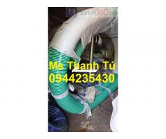 Ống gân nhựa cổ trâu màu xanh lá dùng hút trấu,hút nước Phi 150mm