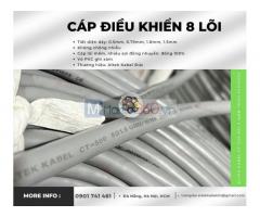 Cáp điều khiển 8 lõi, 8x0.5, 8x0.75, 8x1.0, 8x1.5 Altek Kabel