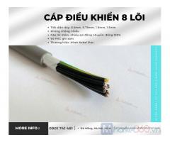 Cáp điều khiển 8 lõi, 8x0.5, 8x0.75, 8x1.0, 8x1.5 Altek Kabel