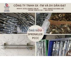 Ống nối đầu phun chữa cháy, Khớp nối mềm inox nối bích, Dây cấp nước bình nóng lạnh