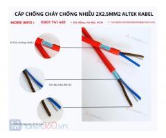 Cáp chống cháy chống nhiễu 2x2.5 + E