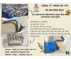 Khớp nối mềm inox nối bích, Ống nối đầu phun chữa cháy, Dây cấp nước bình nóng lạnh