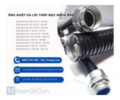 Ống ruột gà lõi thép bọc nhựa pvc phi 50 - 1 1/2 inch