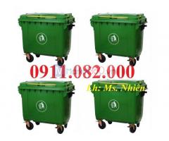 Giá sỉ thùng rác nhựa giá siêu rẻ- thùng rác 120l 240l 660l, thùng rác ngoài trời-