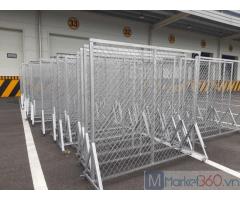 Sản xuất và thi công hàng rào di động,hàng rào lưới thép b40