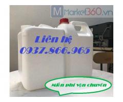 Can nhựa trắng 5l, can nhựa, can 5l tại hà nội, can nhựa đựng hóa chất, can