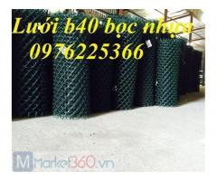 Lưới thép bọc nhựa xanh b40 / Lưới b40 bọc nhựa