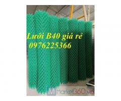 Lưới thép bọc nhựa xanh b40 / Lưới b40 bọc nhựa