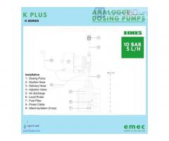 Bơm định lượng EMEC KPLUS 1005 K/PP kèm phụ kiện lắp đặt