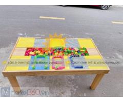 Bàn đồ chơi xếp hình lego đa năng cho bé