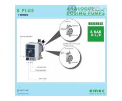 Bơm định lượng EMEC KPLUS 0808 K/PP châm Acid/ Bazo 8 L/h 8 Bar