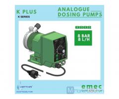 Bơm định lượng EMEC KPLUS 0808 K/PP châm Acid/ Bazo 8 L/h 8 Bar