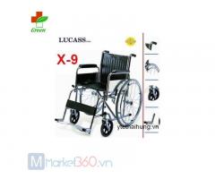 Xe lăn tay tiêu chuẩn Lucass X9, giá tốt - Y Tế Green Thanh Hóa