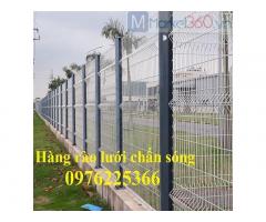 Mẫu hàng rào lưới thép sơn tĩnh điện , hàng rào mạ kẽm nhúng nóng mới 2024